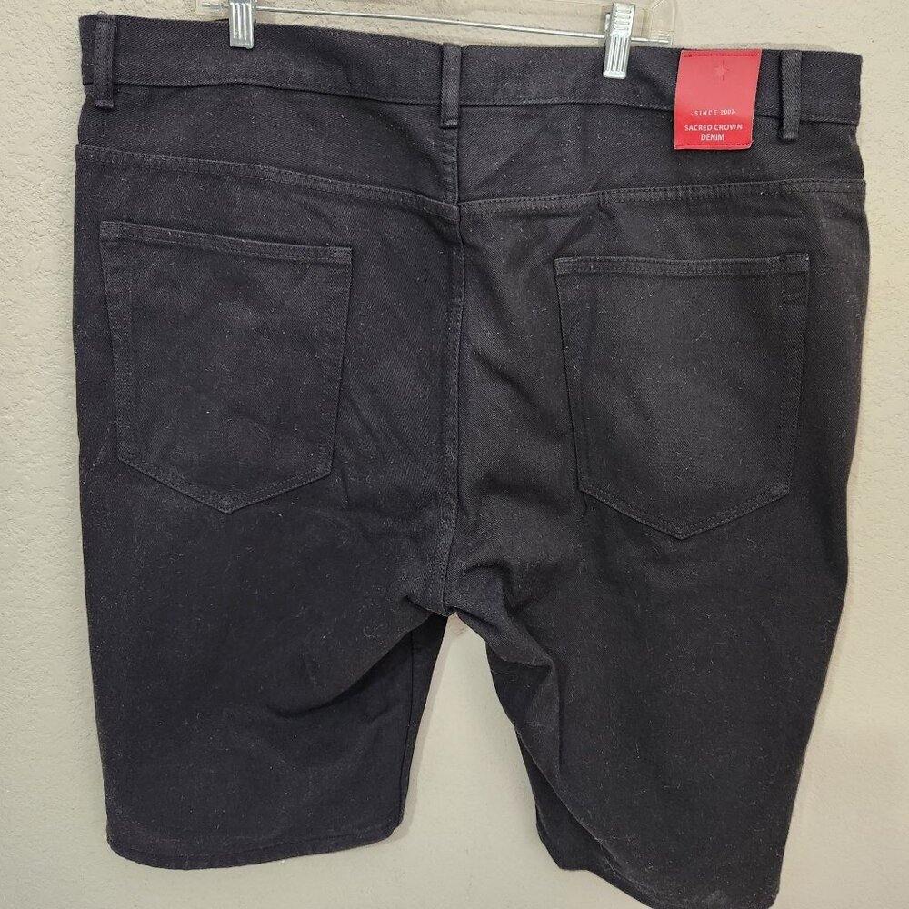 Sacred Crown Shorts Mens Size 44 Denim Black